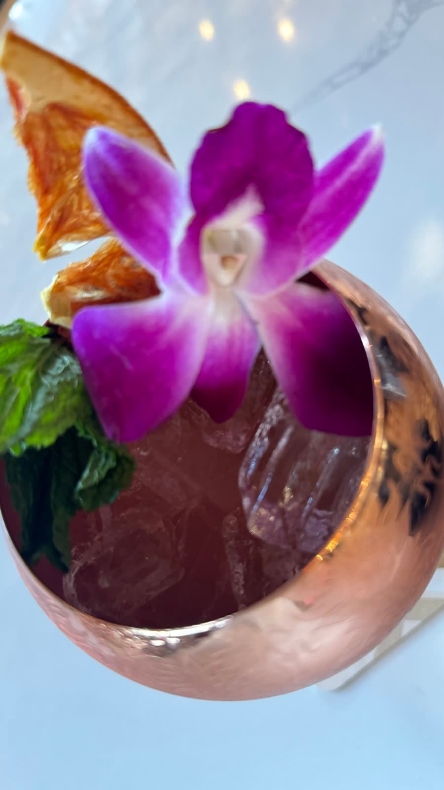 Handcrafted margarita at Rosa Negra