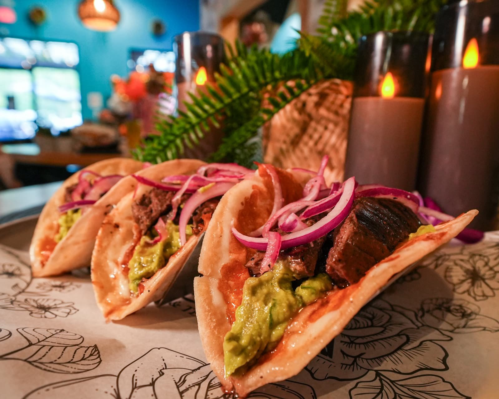 Picanha tacos at Rosa Negra